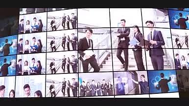 大气的100张企业荣誉墙墙3D效果模板视频的预览图